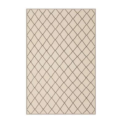 Tapis beige/brun contemporain