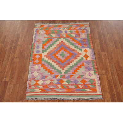 South Western Kilim Oriental Accent Rug 4x5
