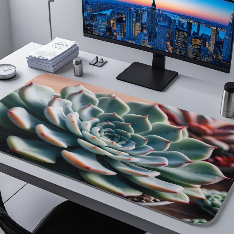 Polyester Desk Pad, 14.4x12.1