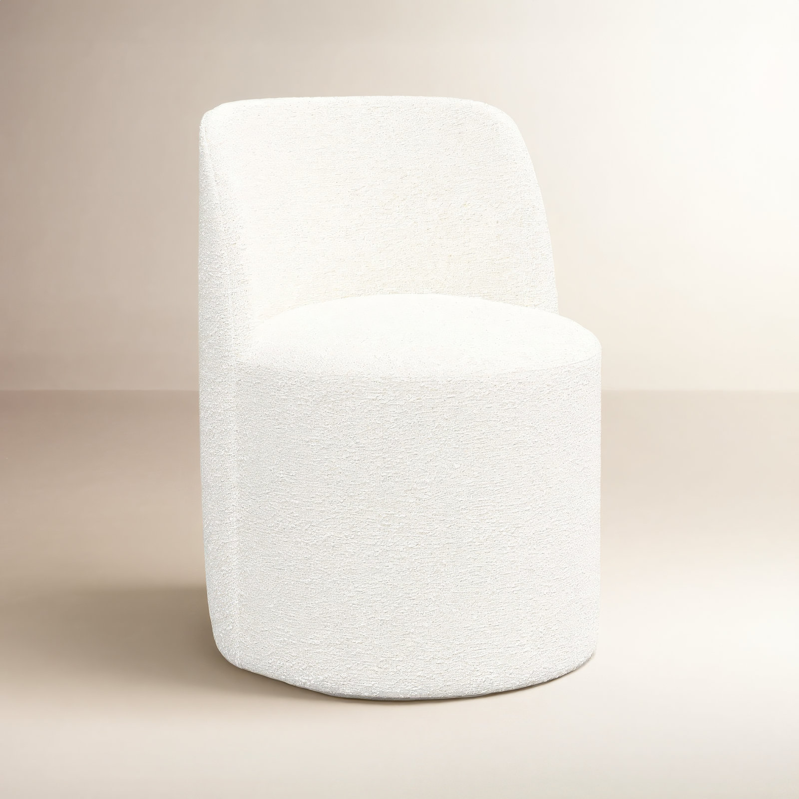 Begonia Side Chair, Classic Snow Boucle