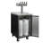 Kegco 8.2 cu. ft. Black Quadruple Tap Half Barrel (Full Size) and Mini Keg Freestanding Kegerator with Door Lock and Adjustable Temperature for Commercial Use