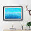 Blue Ocean Horizon Painting - Single Picture Frame Print on MDF-56633933-56633936
