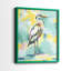 Impression encadrée Bright Heron Fresco I-Premium - prête à être accrochée - aucun clou requis - aucun clou requis-108020559-108020557