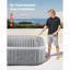 Spa gonflable carré pour 4 à 6 personnes 72,8 x 26 pouces portable 130 jets
