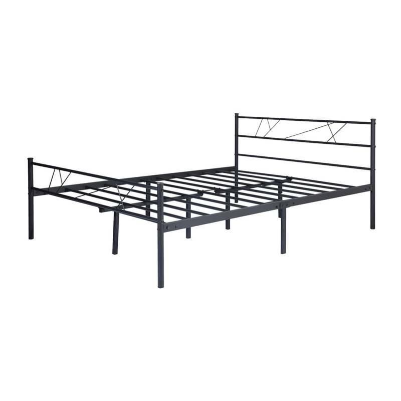 Alanis Metal Bed, Black, 150 x 200 cm