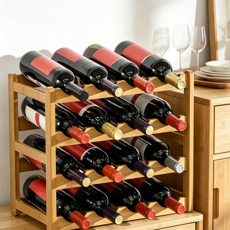 Wine Bottle Rack Brown