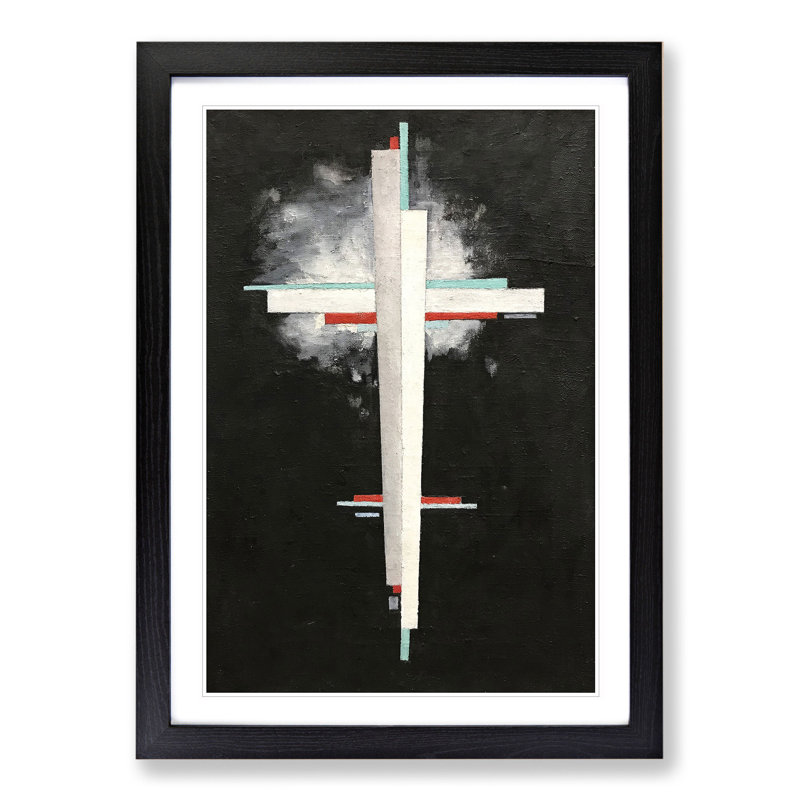 Suprematist Composition Vol.3 by Ilya Chashnik - Picture Frame Painting, Black Framed, 65cm H x 48cm W x 2cm D
