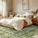 Tapis à motif floral lavable Fillender