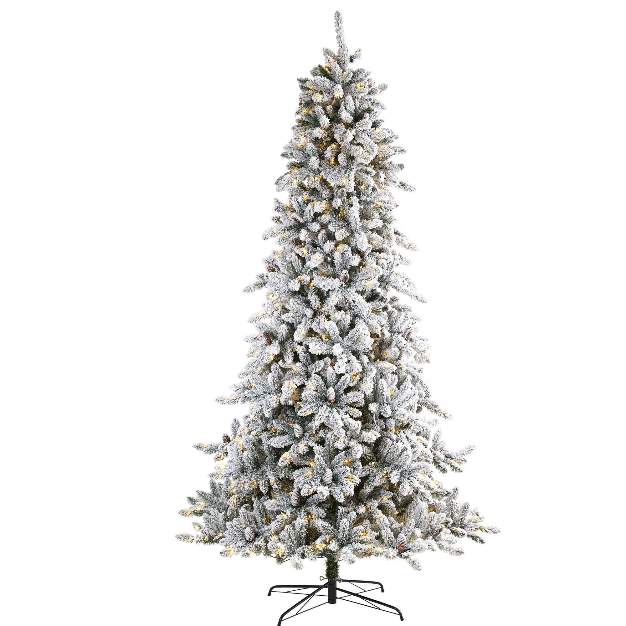 Lighted Artificial Fir Christmas Tree, 9' H
