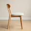 Chaise de salle à manger en bois de chêne naturel, rembourrée pour plus de confort, support de poids, processus d'assemblage facile et facile à entretenir