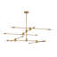 Lustre linéaire spoutnik moderne à 12 lumières Jordy-64157299