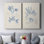 Toile tendue avec algues bleu marine I-Premium - prête à être accrochée
