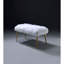Faux Fur & Gold Finish Bench