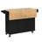 Hardiman 53.75" Kitchen Island with  Locking Wheels-1154830128
