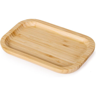 Bamboo Vanity Tray for Organizing and Decor Display, 7.8 x 5.1 x 0.8 inch