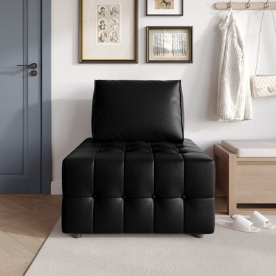Chair In Black Pu