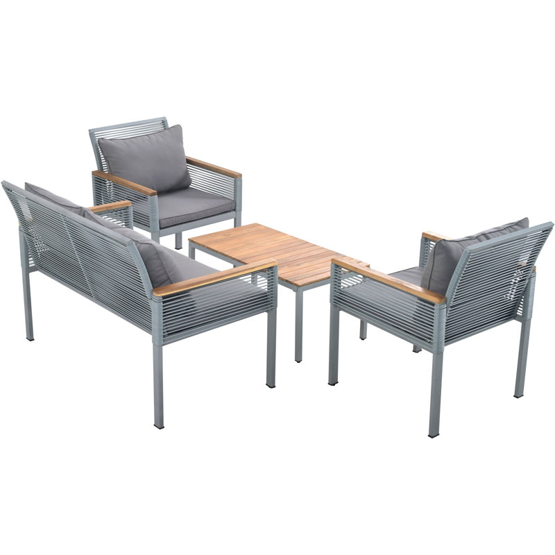 Liddie 4 - Person Seating Group with Cushions