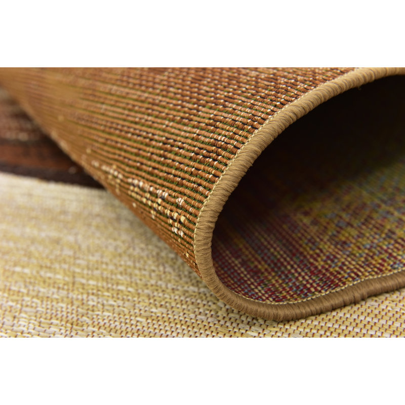 Tapis intérieur / extérieur brun Skylar, Rectangle 8 pi x 11 pi 4 po