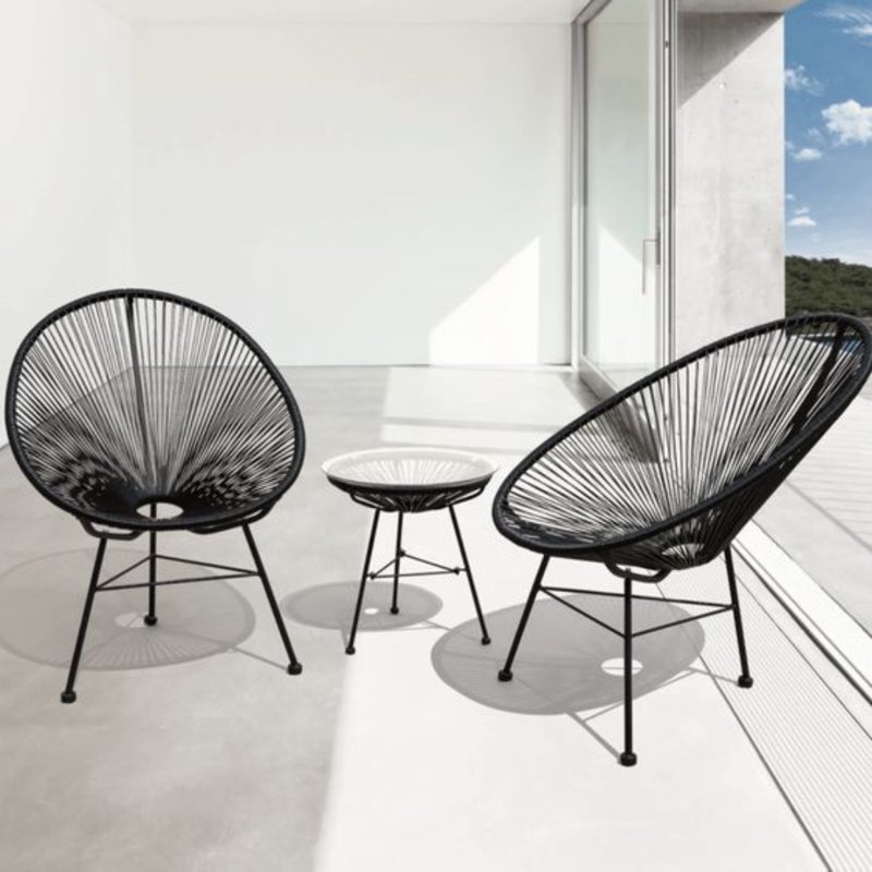 Heidine Patio Chair, Black