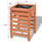Outdoor Planter With Standing Slatted Design, Natural Brown Fir Wood