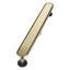 FINE FIXTURES Drain de douche linéaire de 42 pouces, insert et grille 2-en-1, bord arrondi, acier inoxydable de calibre 10, sortie centrale, crépine incluse-126703454