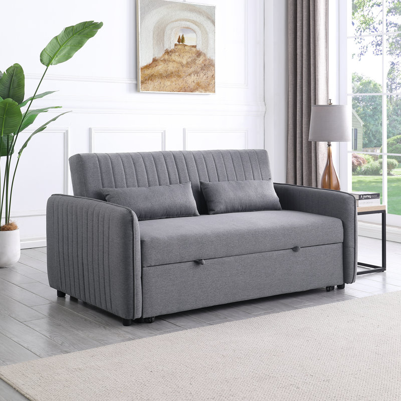 2 Seater Sofa Bed, Grey