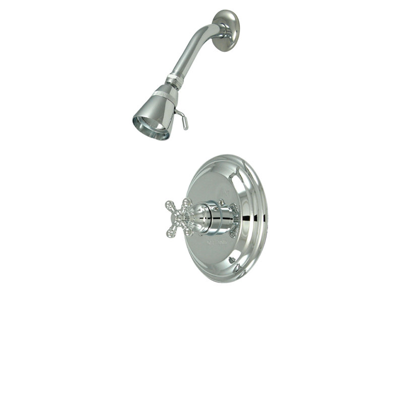 Robinet de douche à pression équilibrée à poignée simple Kingston Brass Metropolitan, Chrome poli