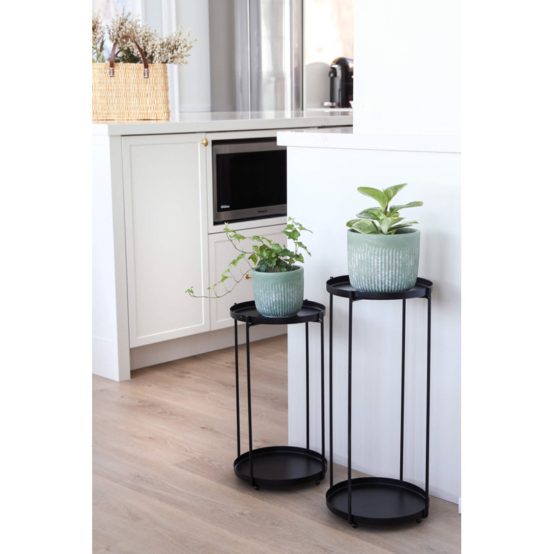 Support pour plante rond à piédestal