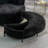 Kenmari 42.3" W Slipcovered Swivel Barrel Chair and Ottoman-195034251