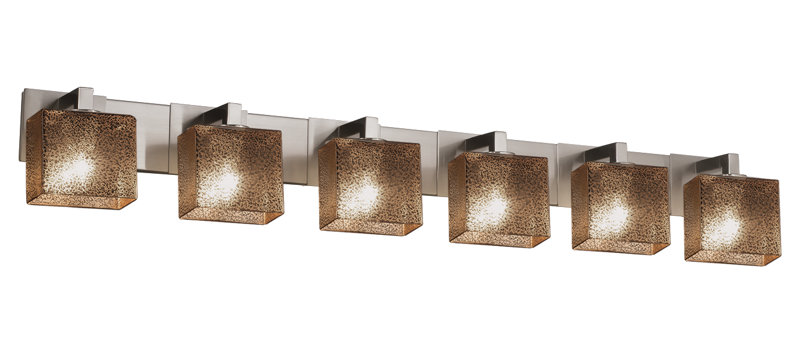 Casson 6 - Light Dimmable Vanity Light, Polished Chrome, Opal, Yes