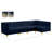 Enson Velvet L-Shaped Sectional Reversible-1004867817