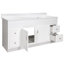 Meuble-lavabo de 61 po avec plateau Concord, blanc, prêt à assembler