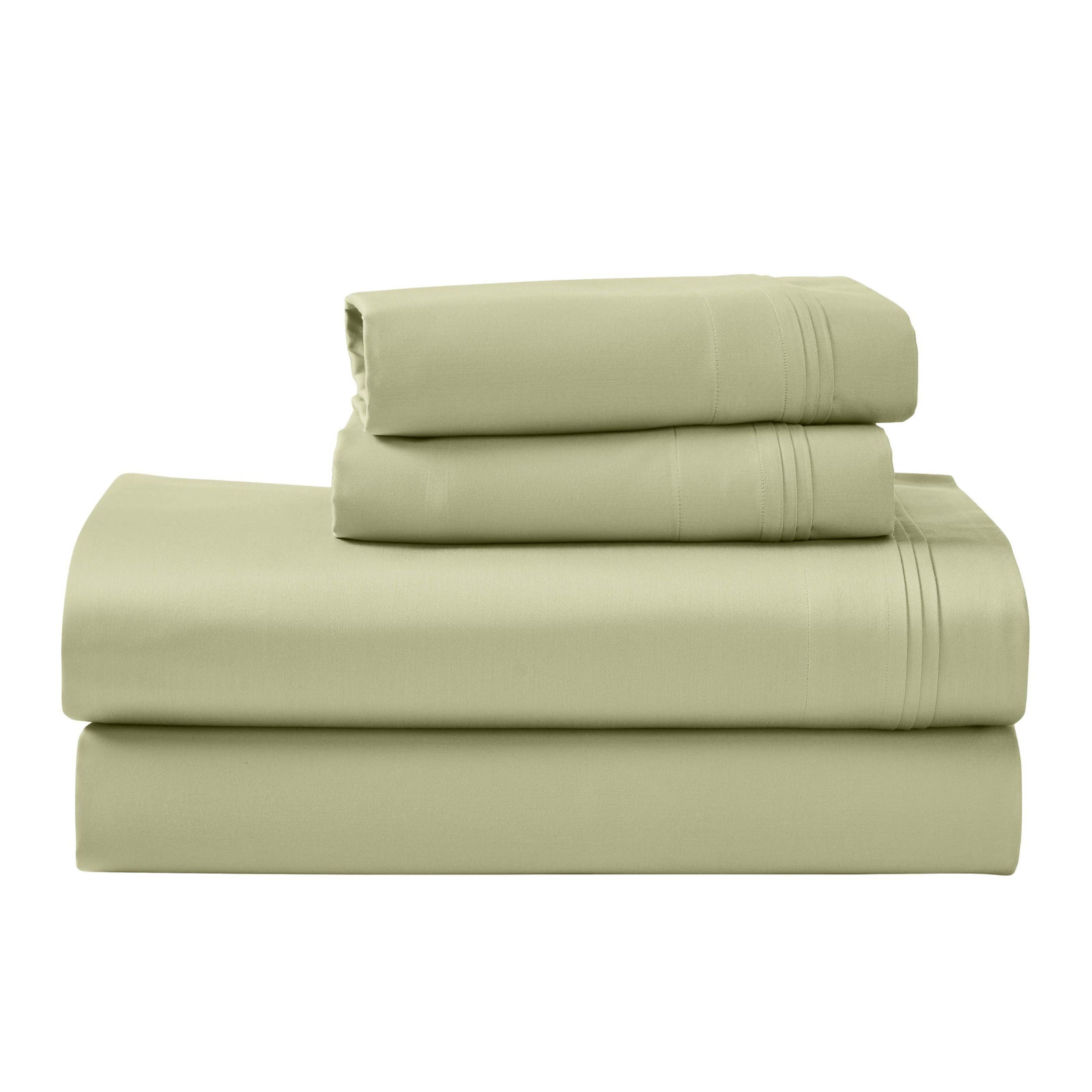 Simba Luxury 1000 Thread Count Egyptian-Quality Cotton Sateen Sheet / Pillowcase Set Collection, Sage