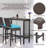 Outdoor Bar Set For Patio 3Pcs Outdoor Bar Table And Chairs Set All Weather Bar Height High Top Outdoor Table And Chairs Wicker Bar Stools Set Of 2 Tall Patio Table For Outside Balcony Brown (Blue)