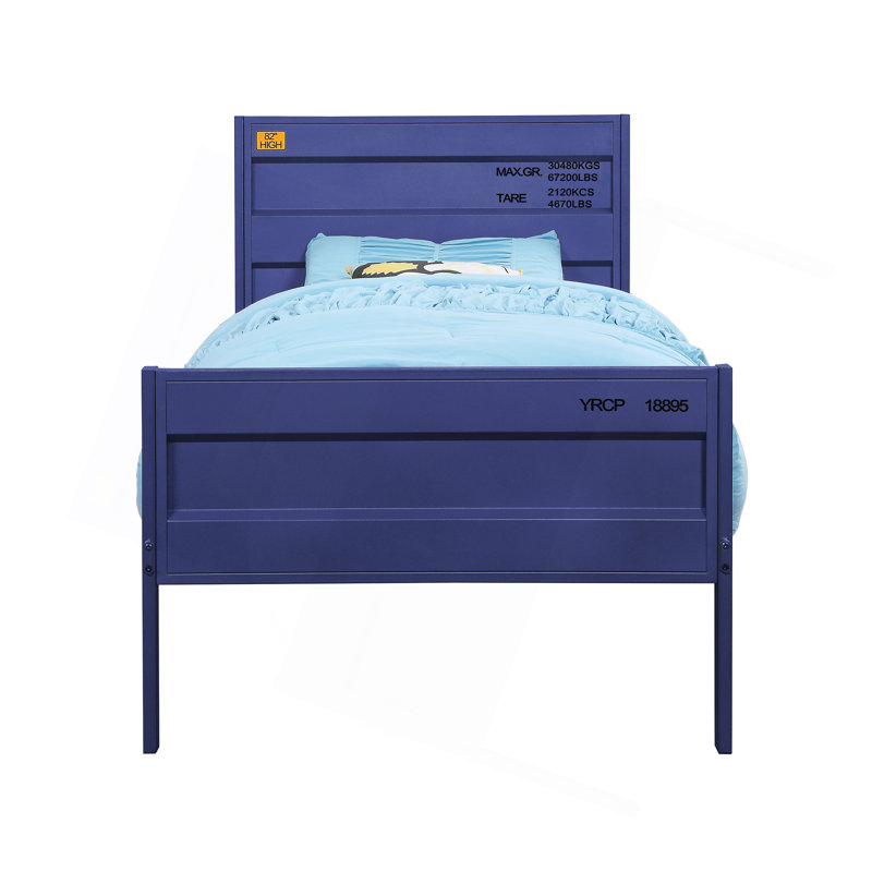 Cargo Blue Finish Bed, Twin