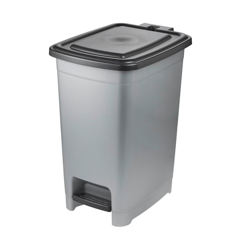  Plastic Step On Outdoor Trash & Recycling Bin, 40, 53" H x 42" W x 32" D