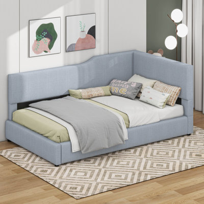 L-Shaped Corduroy Daybed