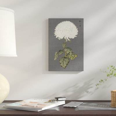 «Dramatic Ivory Mums I» par Vision Studio - impression sur toile tendue
