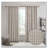 1 PCS 50x108" Plaid Rod Pocket and Back Tab Curtain Panel with Fleece Lining Brown-956409416