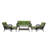 Herrin 5 - Person Patio Conversation Set with Cushions-1081044663-1081044662