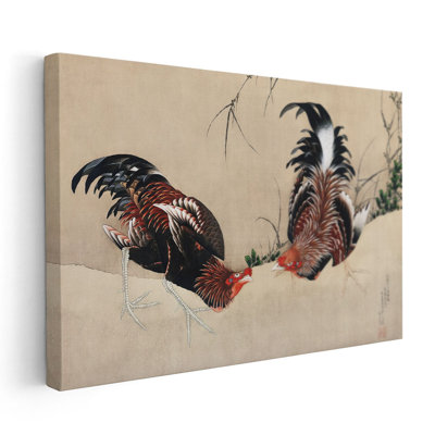 Gamecocks, 1838 - reproduction d'art sur toile