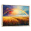 «Countryside Rainbow Over The Wheat Fields II», art mural arc-en-ciel pour le salon-839387232-839387233