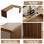 Bureau rectangulaire en bois massif brun clair-719353689-719353692