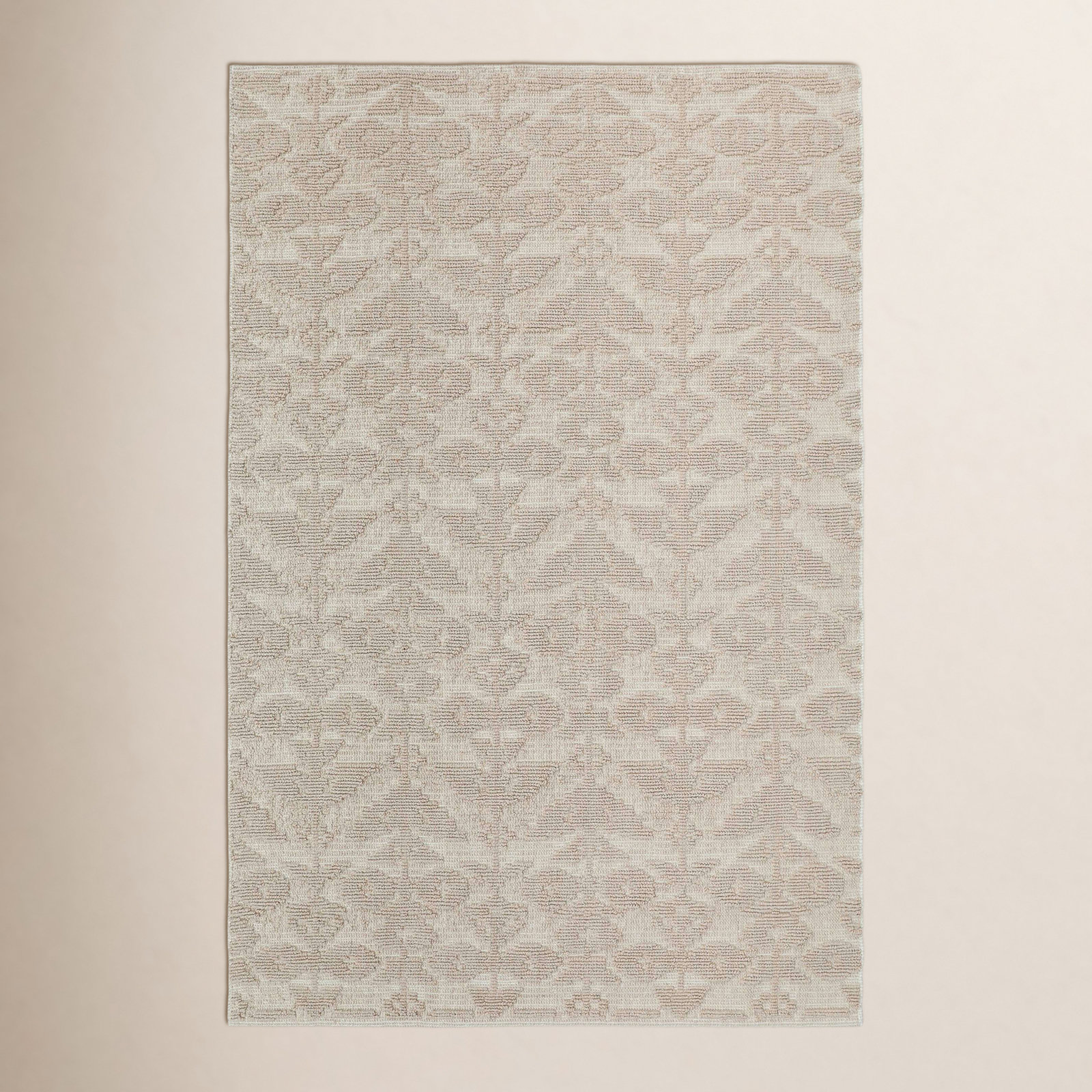 Hand-Tufted Floral Wool Rug, Rectangle 3' x 5'