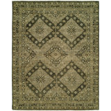 Severovic Wool Oriental Area Rug in Graphite Smoke/Brown