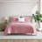 Nautica Seashore Stitch Cotton Reversible Pink Quilt Set-123207441-123207438