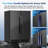 24-Inch Dual Zone Beverage Refrigerator - Versatile Cooler for Built-in or Freestanding Use - Foam Door Design, Adjustable Shelves, LED Lighting, and Two Included Handle Styles in Sleek Black Finish