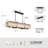 7 - Light Dimmable Kitchen Island Pendant Rectangle Glass Chandelier-211592021-221163215