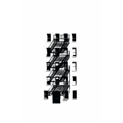 NYC In Pure B&W XIII by Jeff Pica - Wrapped Canvas Print
