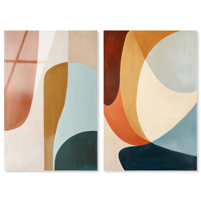 Archways of Tranquility Acrylic Print Modern Abstract Art Set by Art Remedy, Ready to Hang, 20 x 30